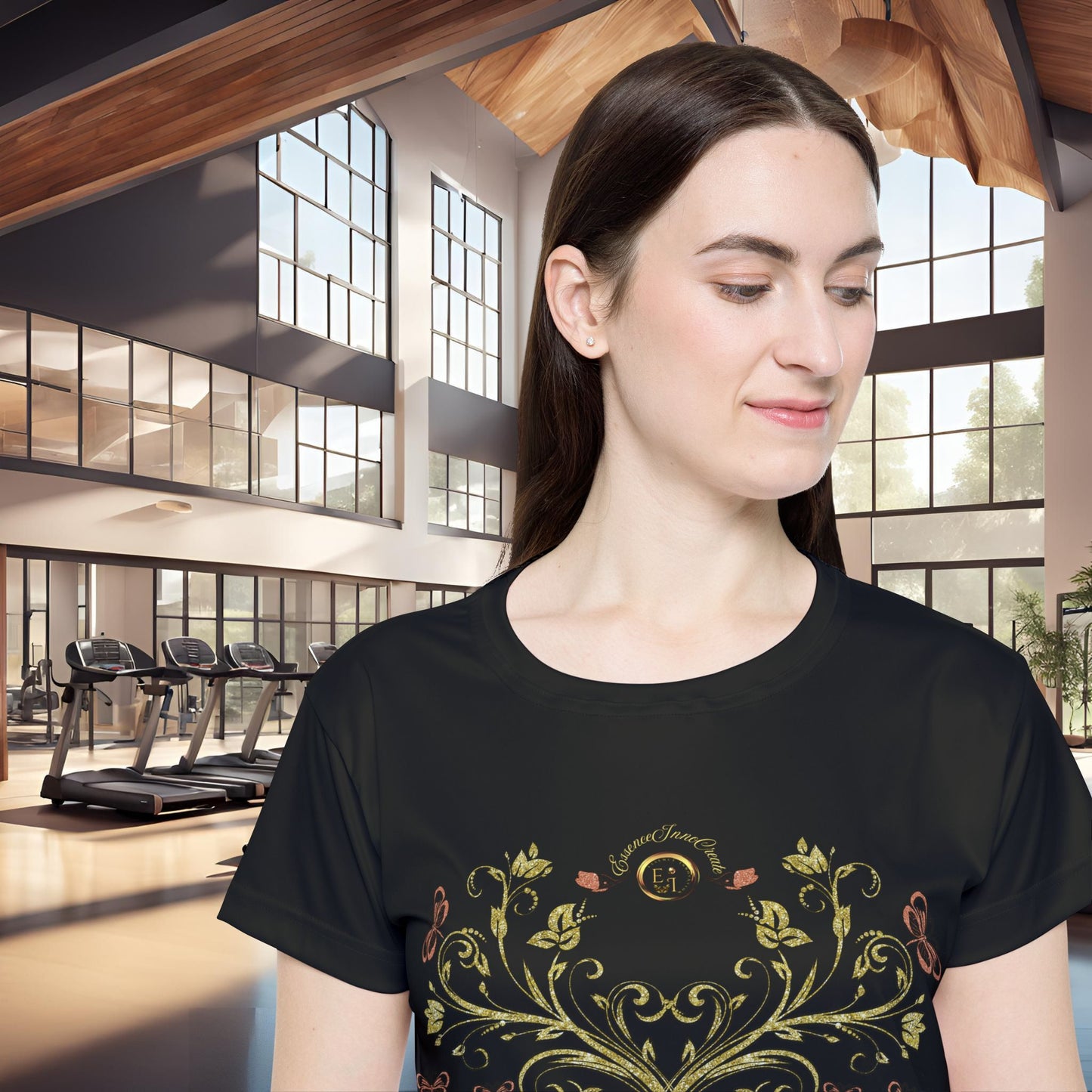 Butterfly Blossom Tee VII | EssenceInnoCreate | Black