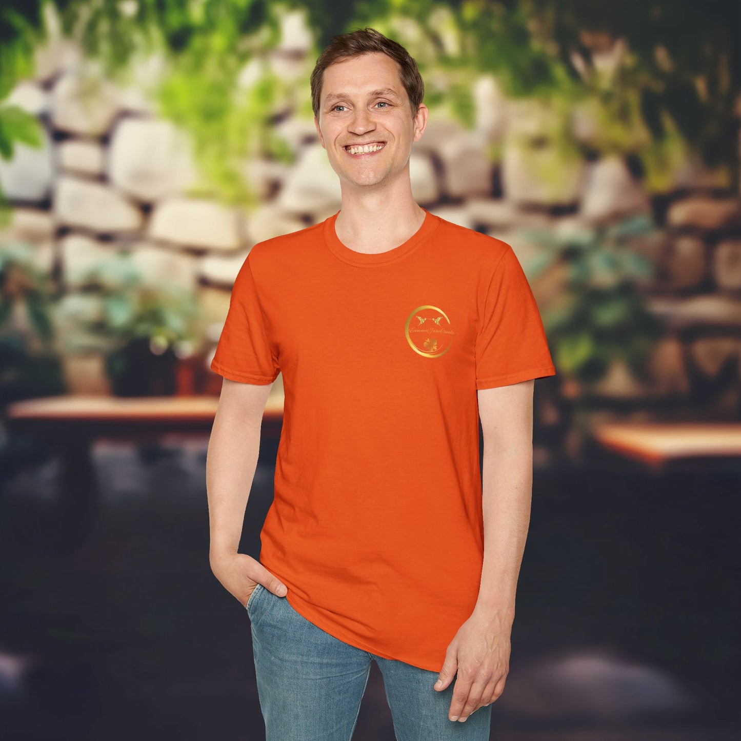 Orange Softstyle Tee | EssenceInnoCreate | Unisex Streetwear