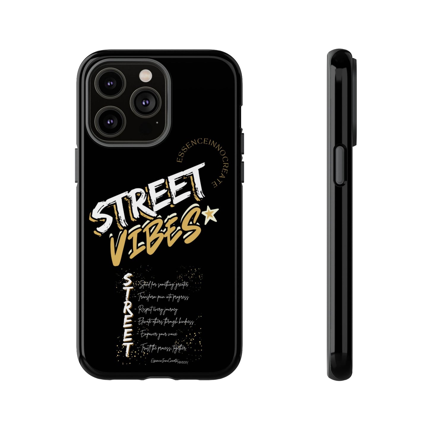 EssenceInnoCreate® Street Vibes Black Phone Case