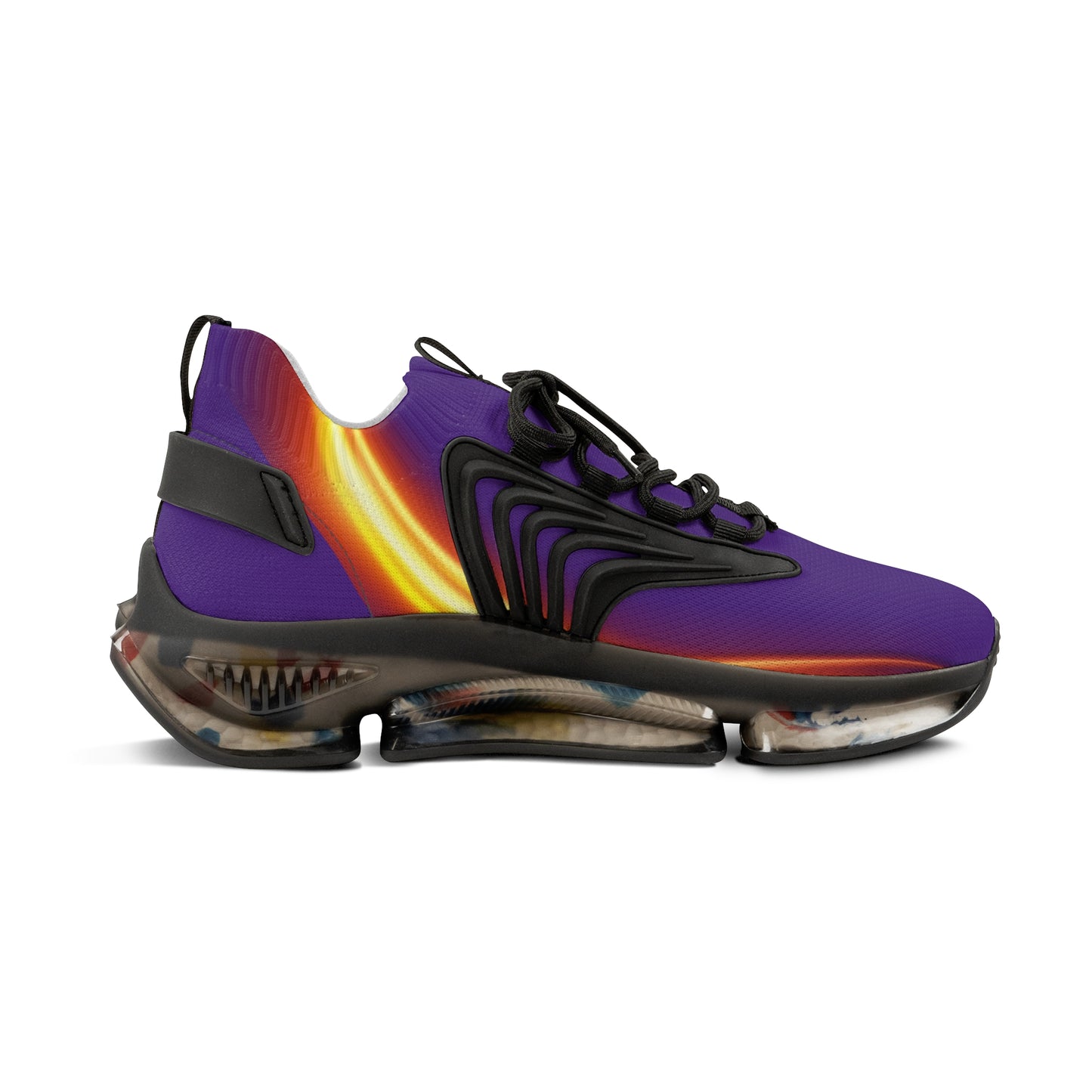 Dark Purple Trendsetter Flame | Men’s Performance Sneakers | White Sole
