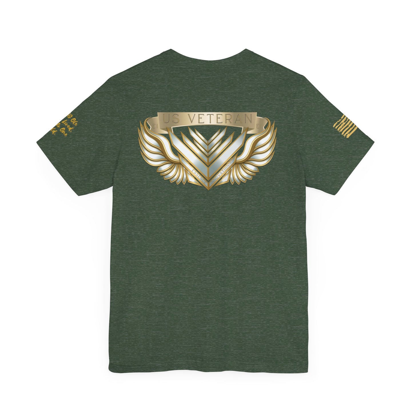 Essence Forest Veteran Tee – Deep Green Tribute Shirt