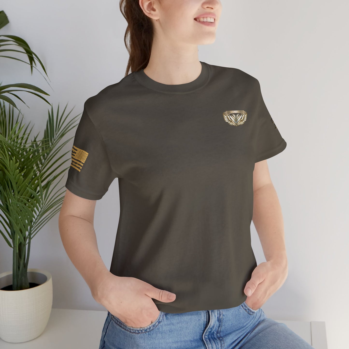 Essence Crest Veteran Tee | Honor, Strength, Quiet Legacy | 13 Colors