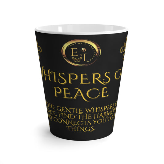 Her Whispers Peace Black | Luxury Ceramic Mug 12oz