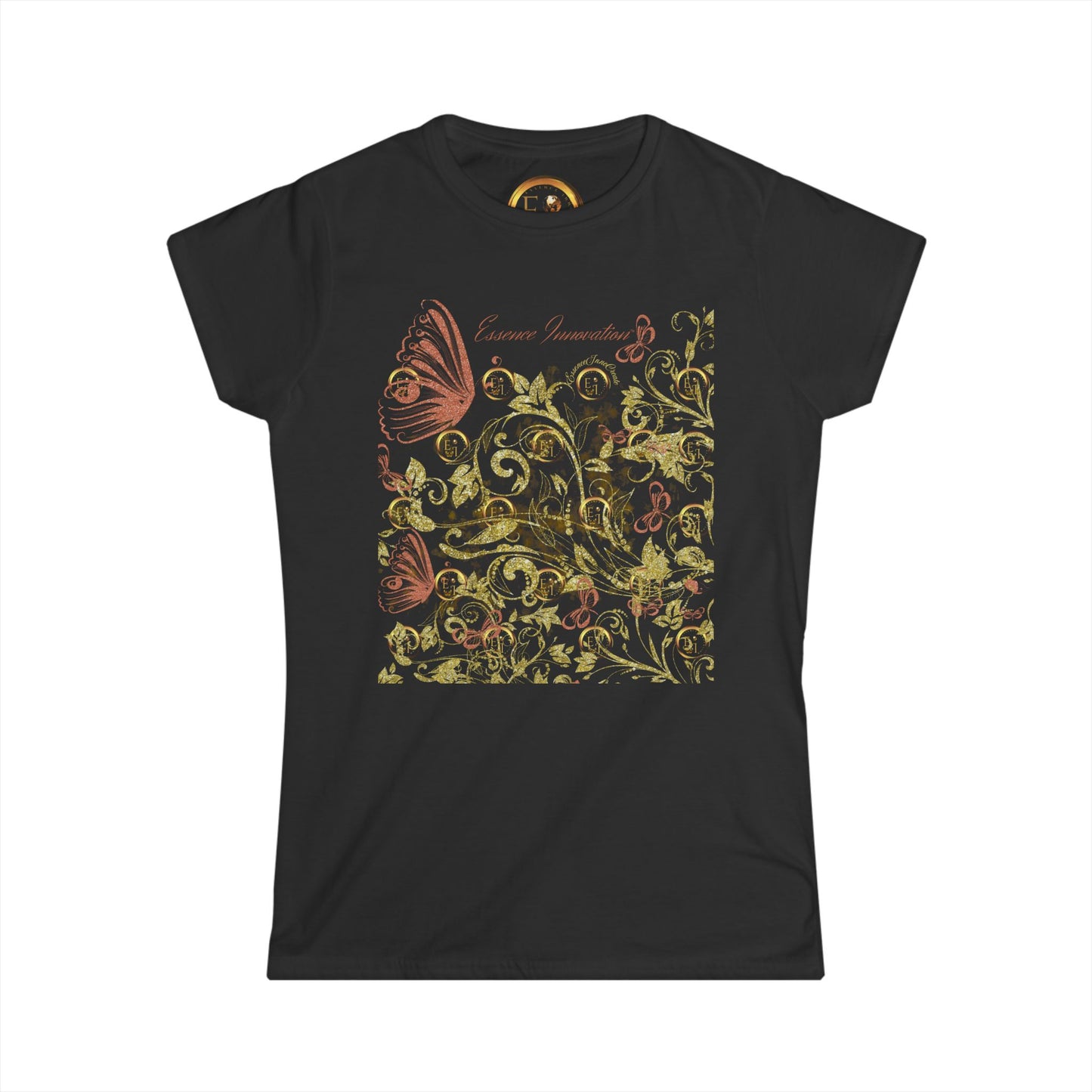 Floral Butterfly T-Shirt | Elegant Nature Lovers | 9 Colors