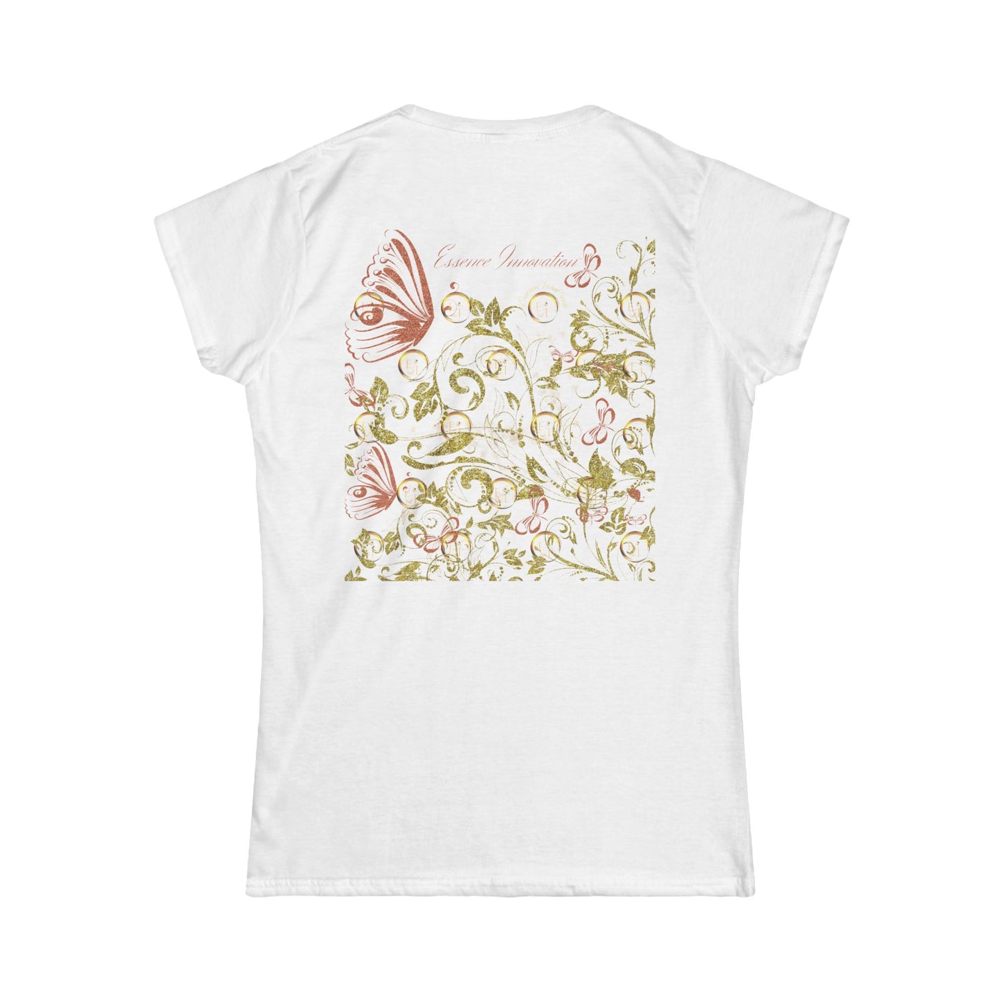 Floral Butterfly T-Shirt | Elegant Nature Lovers | 9 Colors