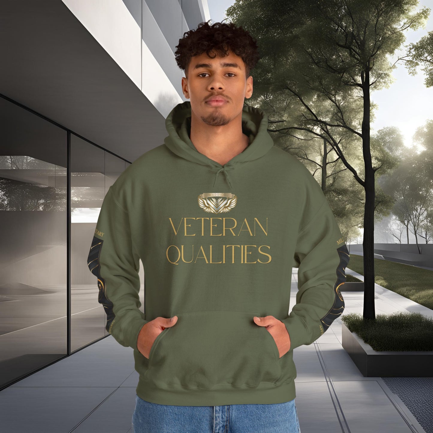 Warrior Veteran Qualities Hoodie | Military Tribute