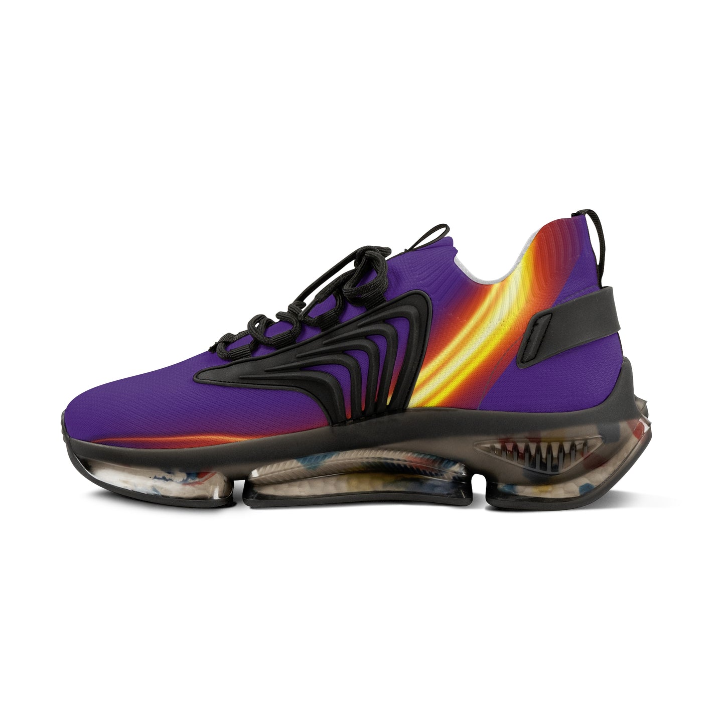Dark Purple Trendsetter Flame | Men’s Performance Sneakers | White Sole