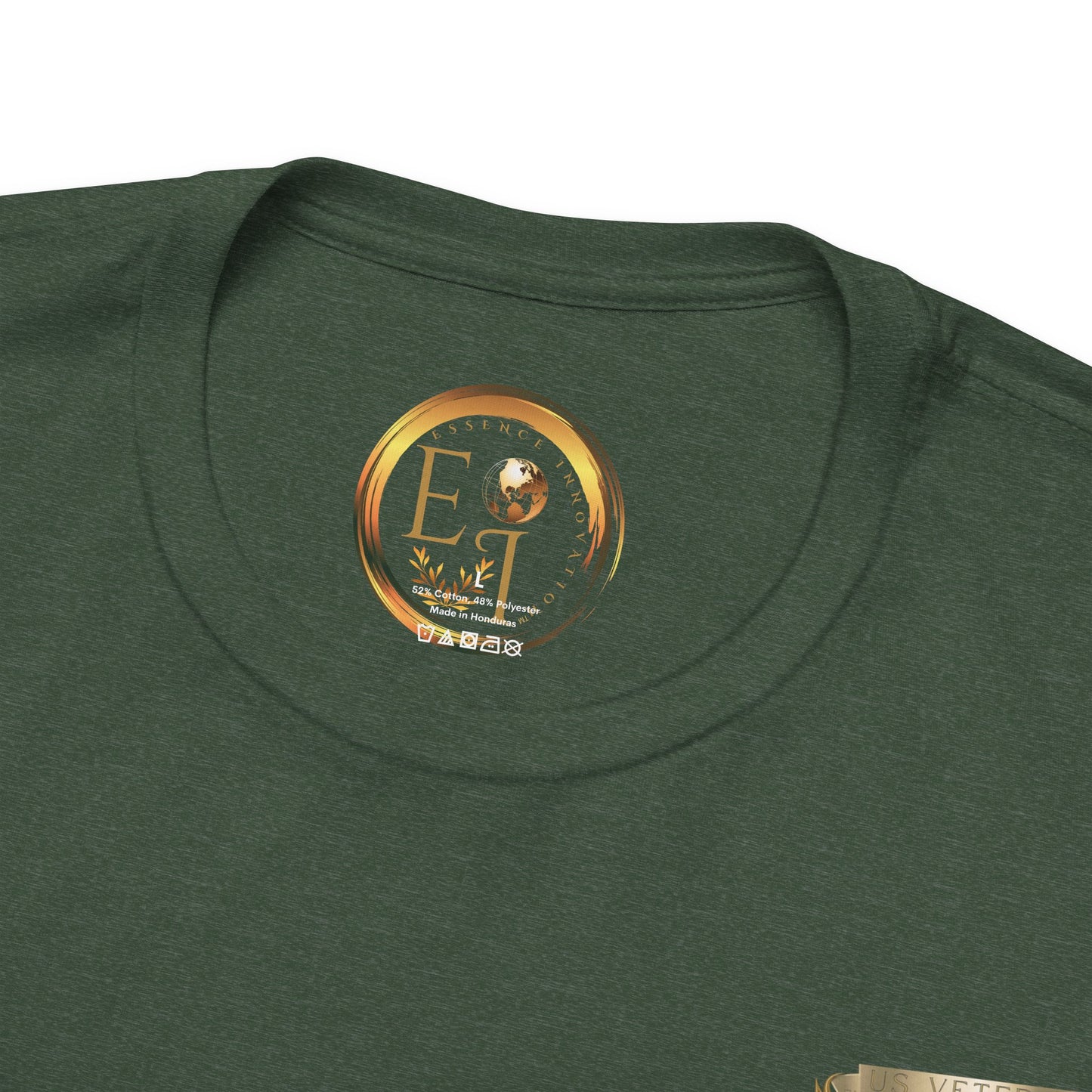 Essence Forest Veteran Tee – Deep Green Tribute Shirt