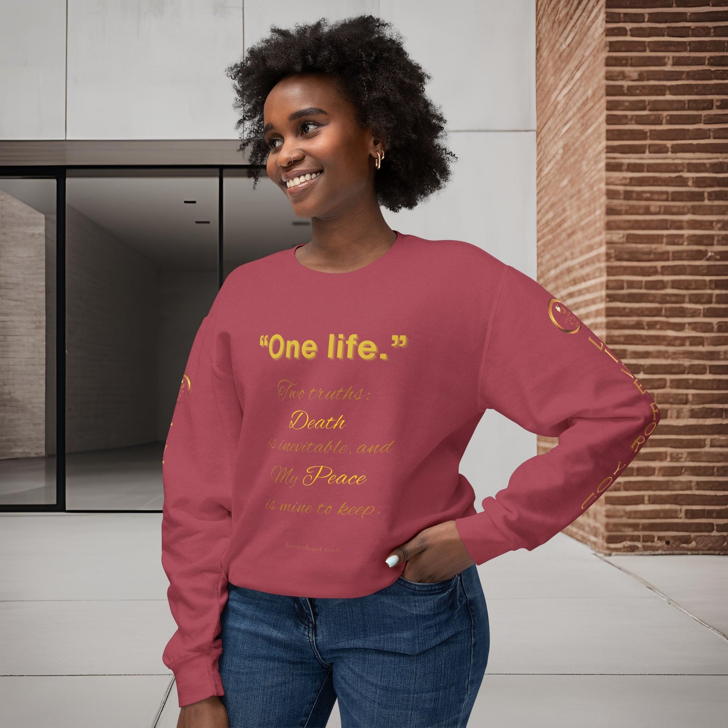 One Life Sweatshirt Crimson | The Grounded Edition | EI Apparel