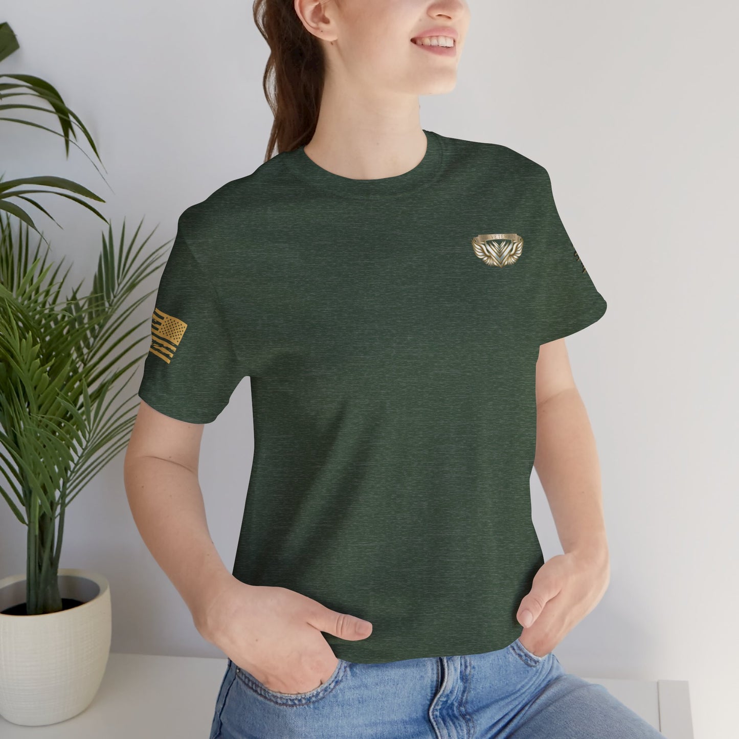 Essence Crest Veteran Tee | Honor, Strength, Quiet Legacy | 13 Colors