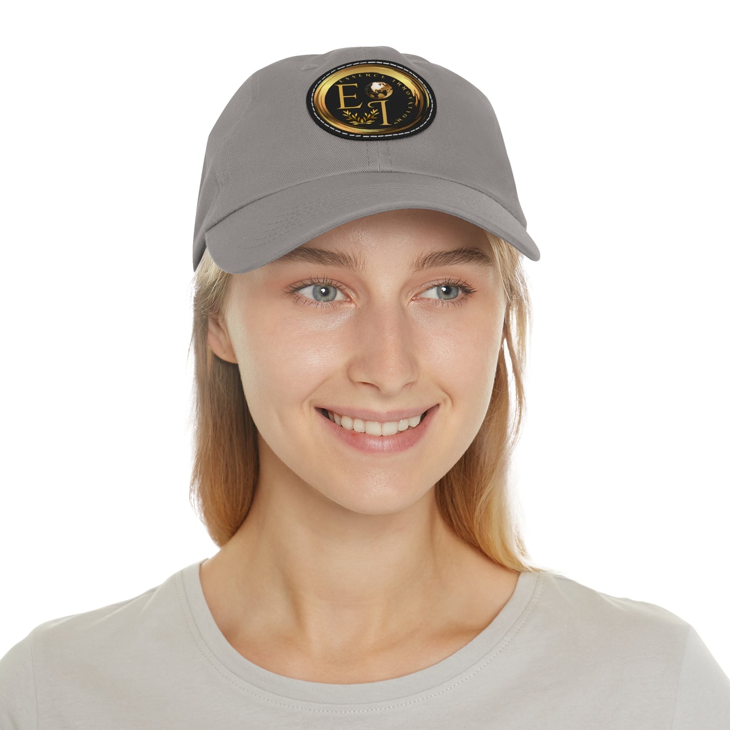 Grey EI Logo Hat | Neutral Elegance | EI Sports