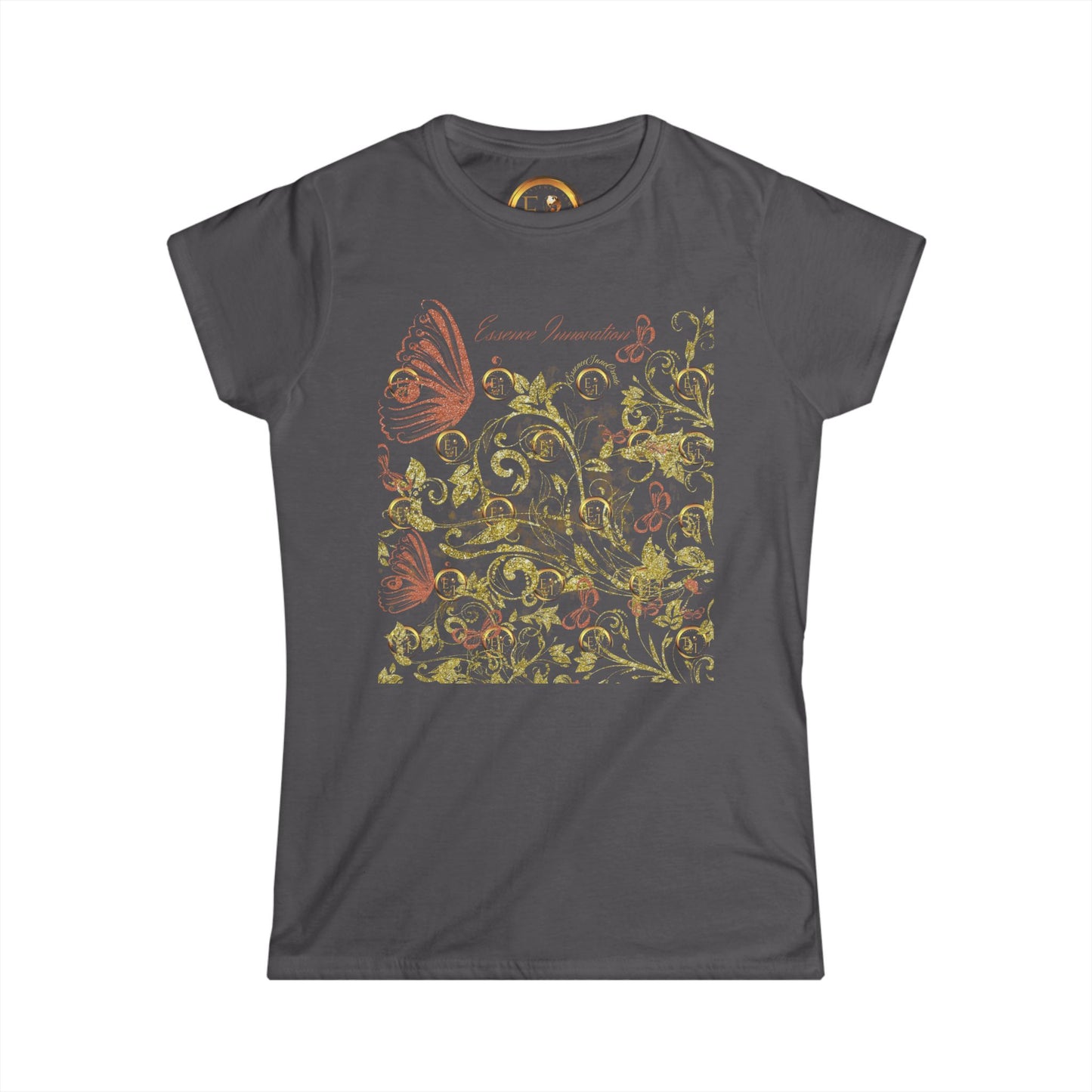 Floral Butterfly T-Shirt | Elegant Nature Lovers | 9 Colors