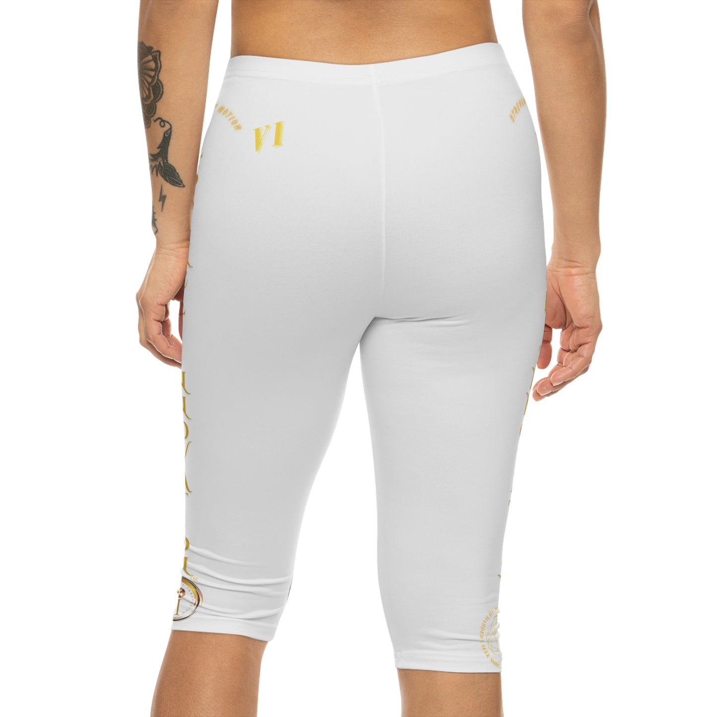 Seek More CL VI | Capri Leggings | EI Sports | White