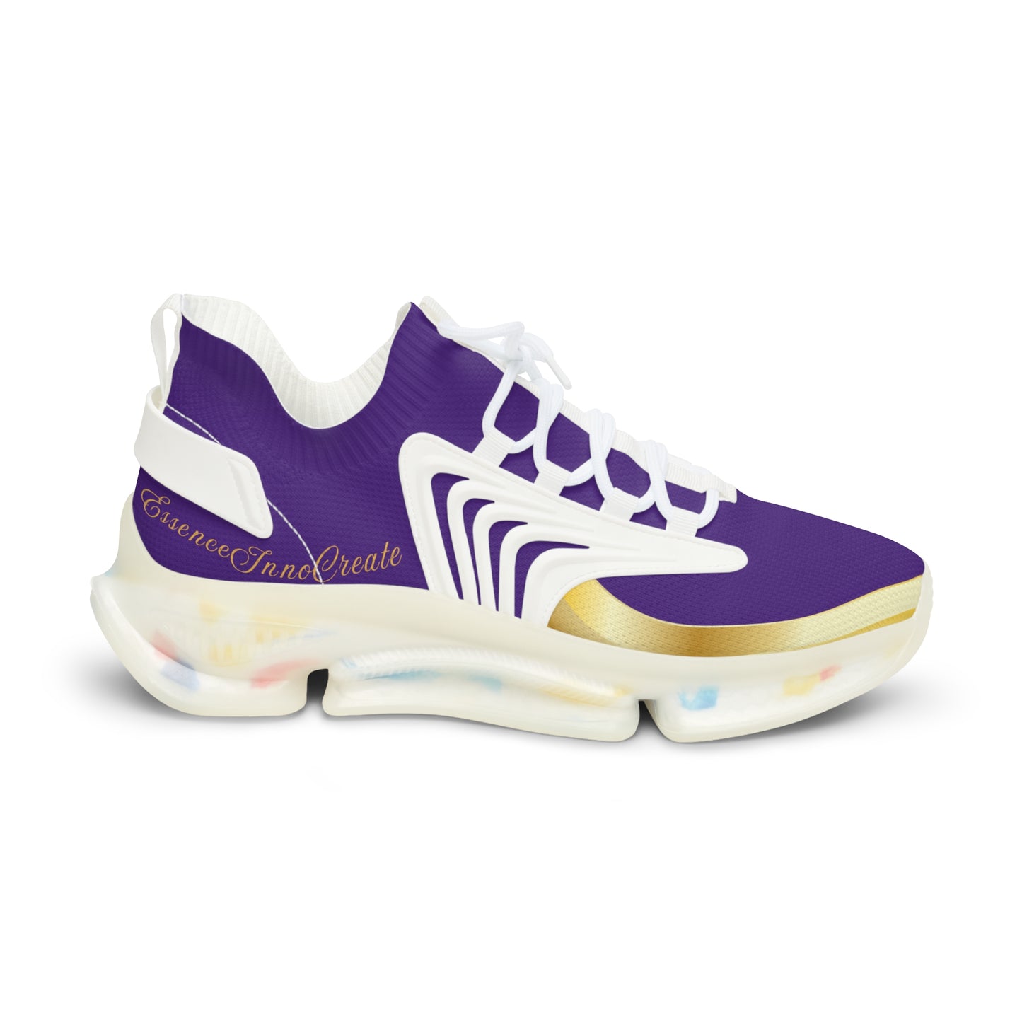 EssenceInnoCreate Purple | Men’s White Trim Mesh Sneakers