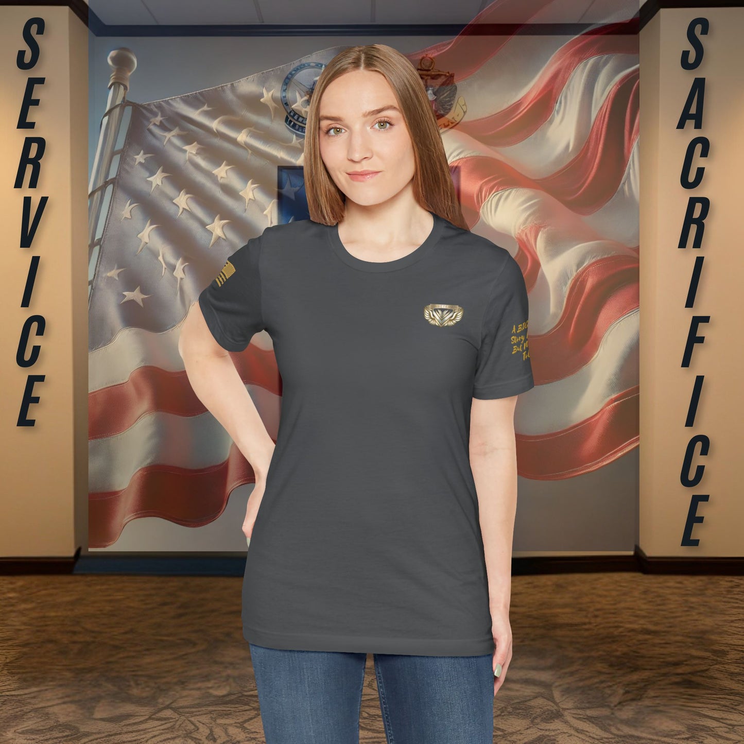 Essence Asphalt Veteran Tee – Minimalist Tribute Shirt