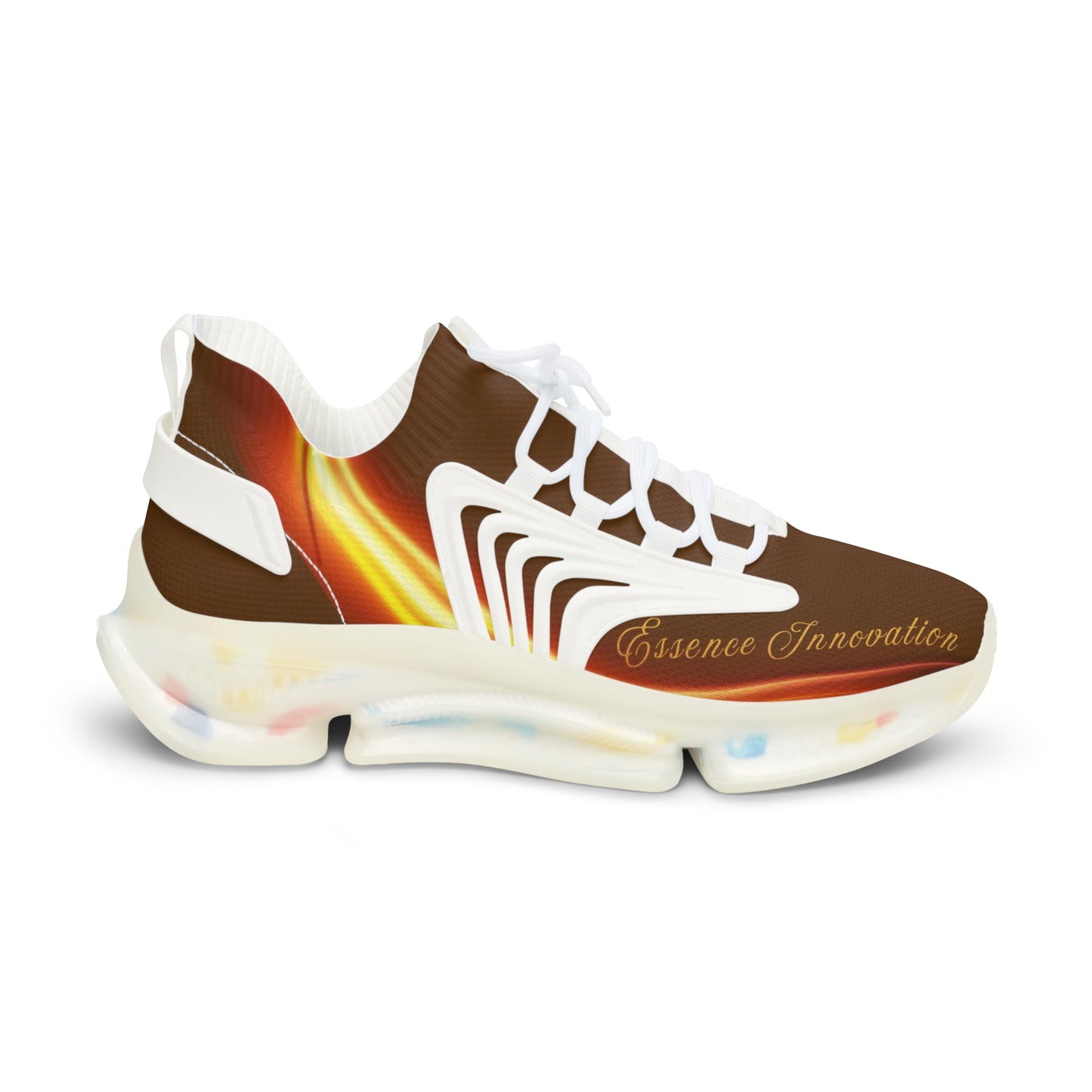 Brown Trendsetter Flame | Men’s Performance Sneakers | White Sole