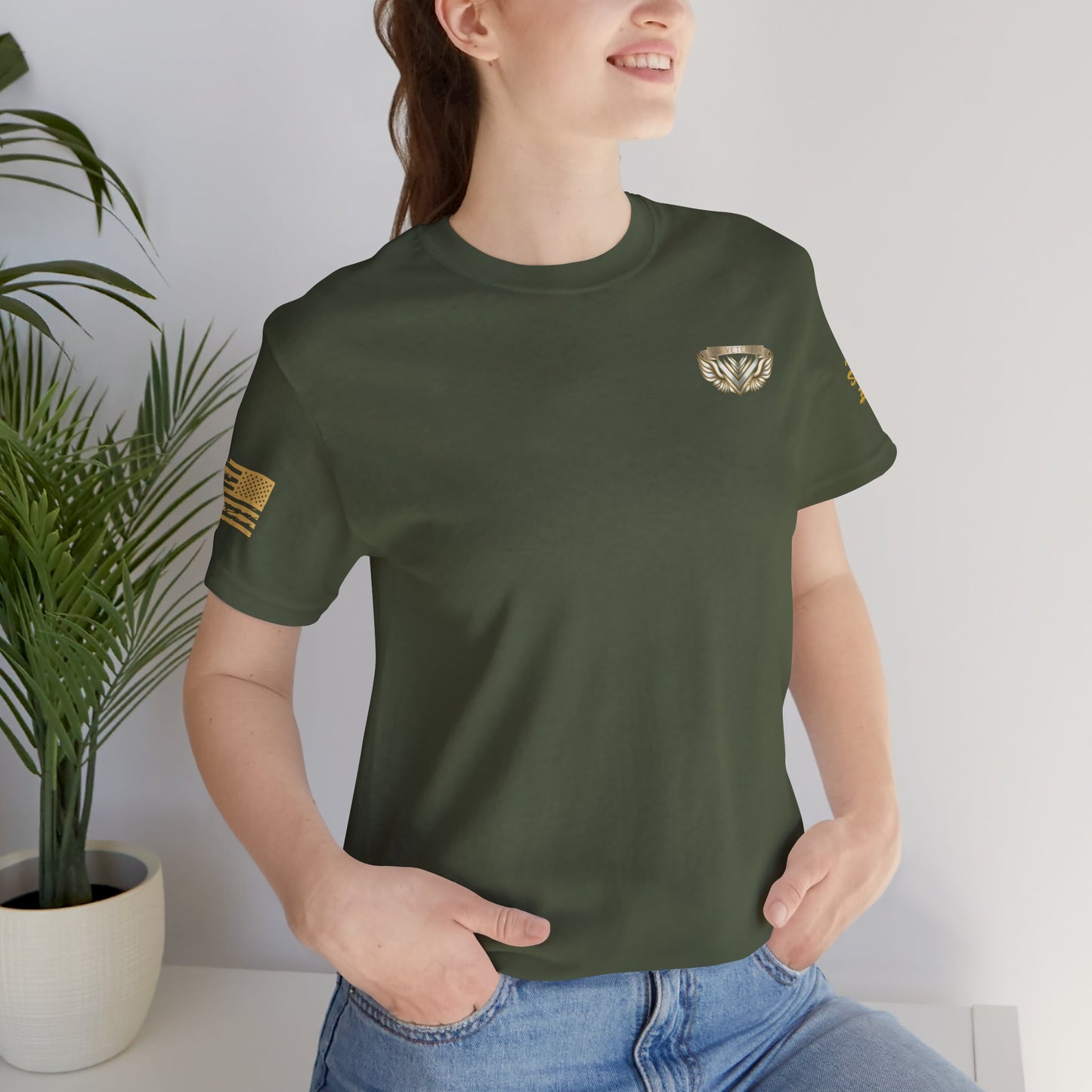 Essence Green Veteran Tee – Military Pride T-Shirt
