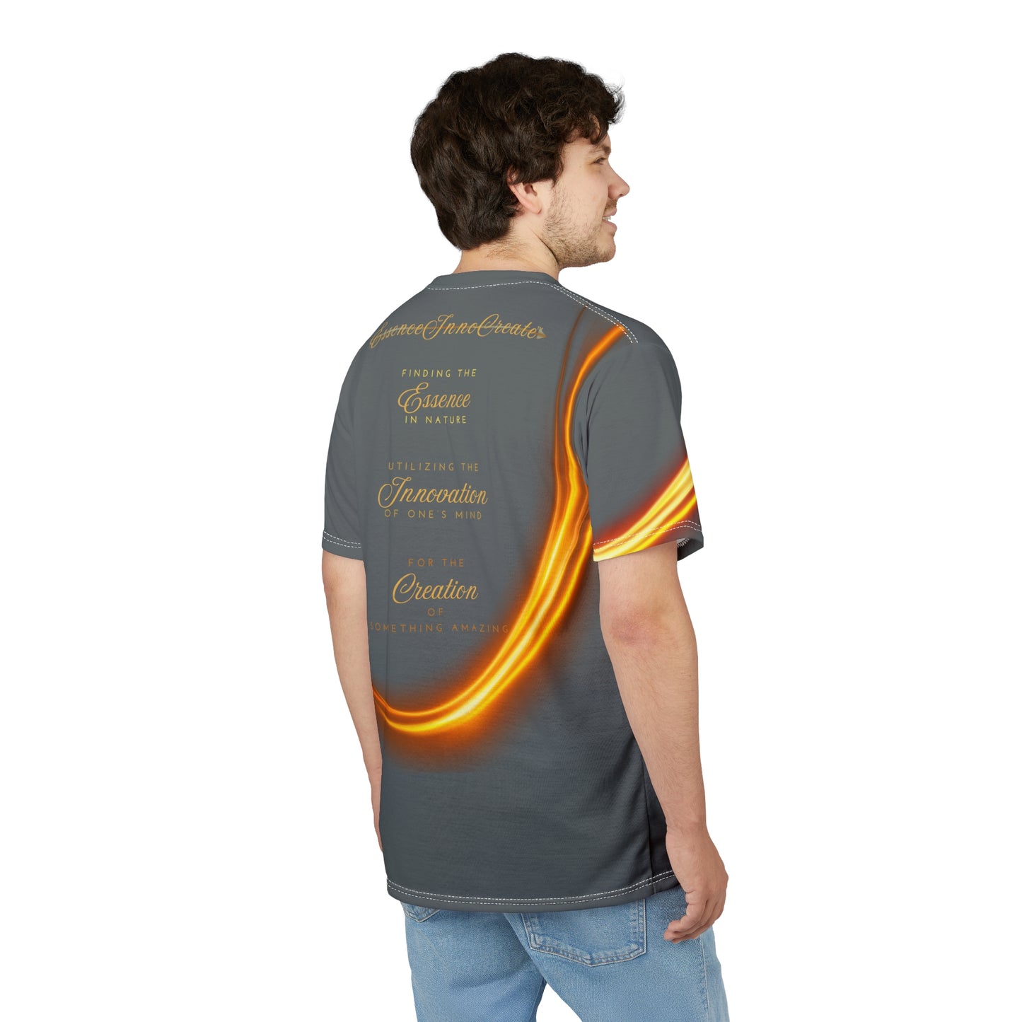 Dark Grey Trendsetters Flame Tee | EssenceInnoCreate