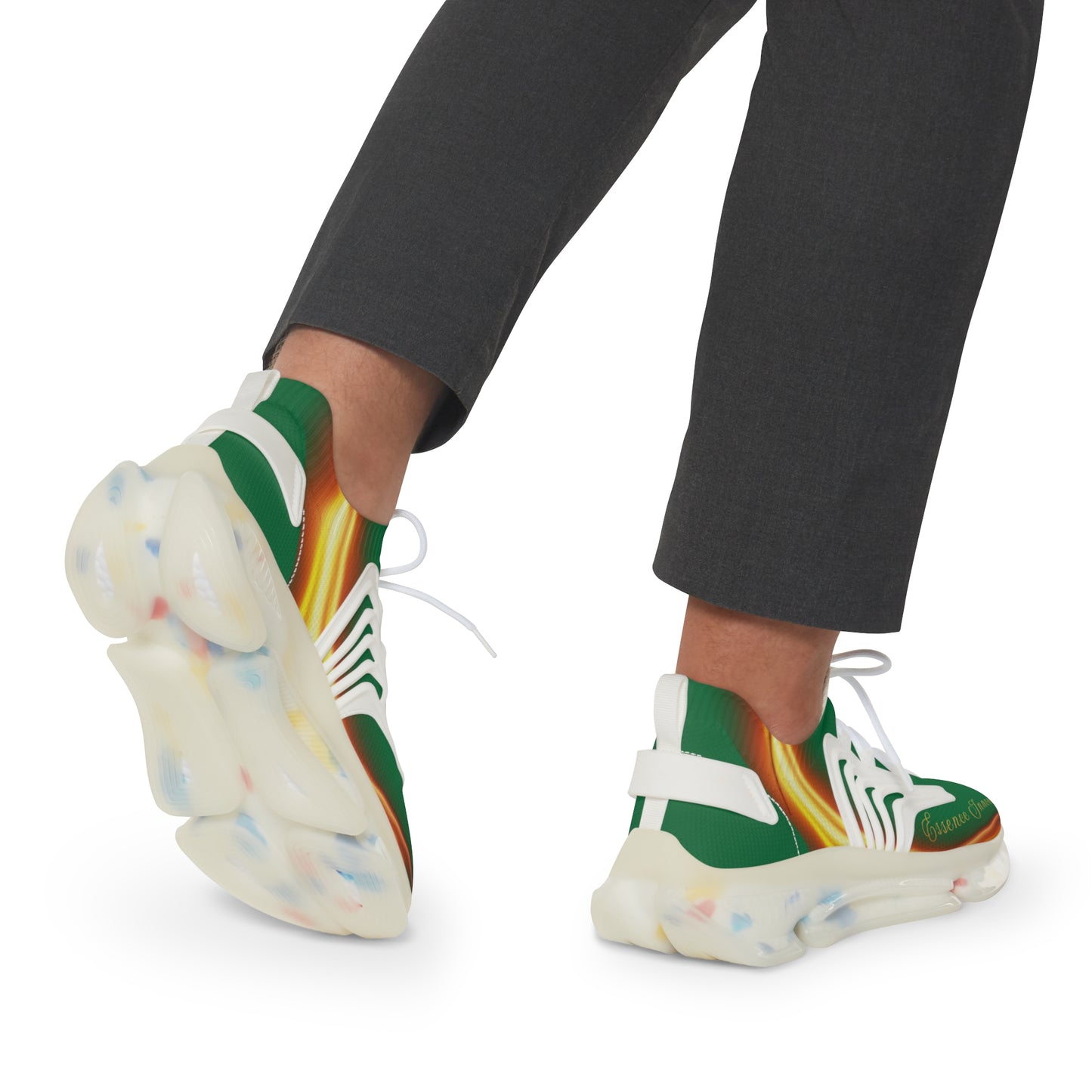Green Trendsetter Flame | Men’s Performance Sneakers | White Sole