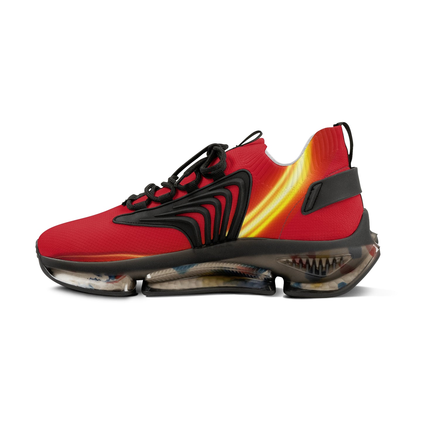 Dark Red Trendsetter Flame Black | Men’s Performance Sneakers | Black Sole