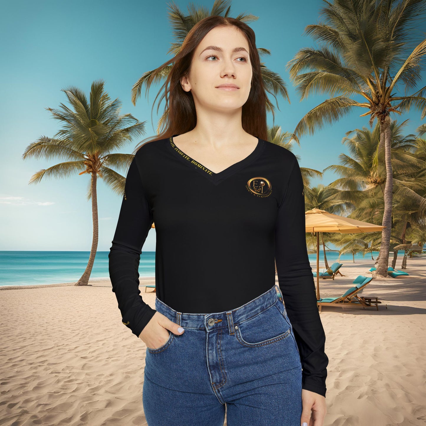 Seek More Performance VII | EI Sports LS V-Neck | Black