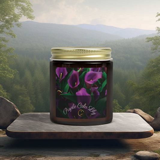 Fragrant Flower | Purple Calla Candle | 4oz and 9oz