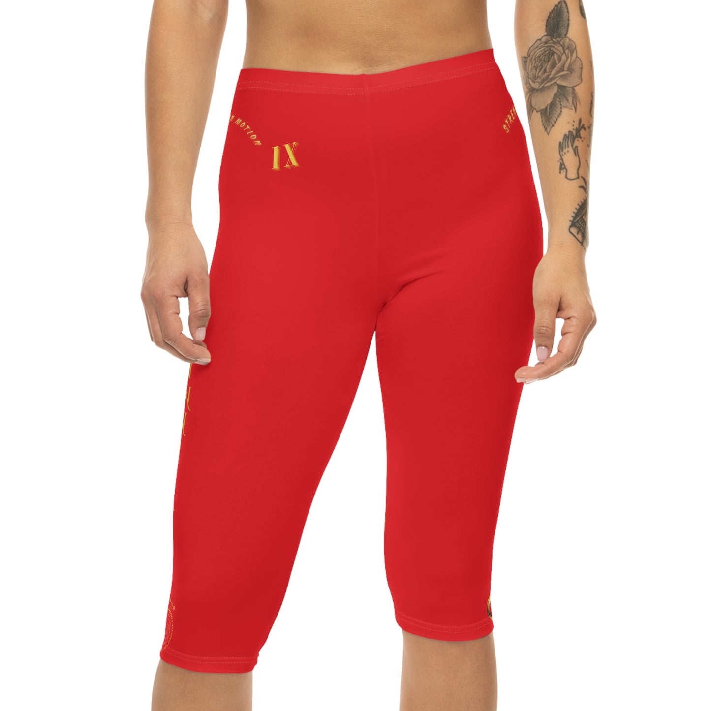 Seek More CL IX | Capri Leggings | EI Sports | Red