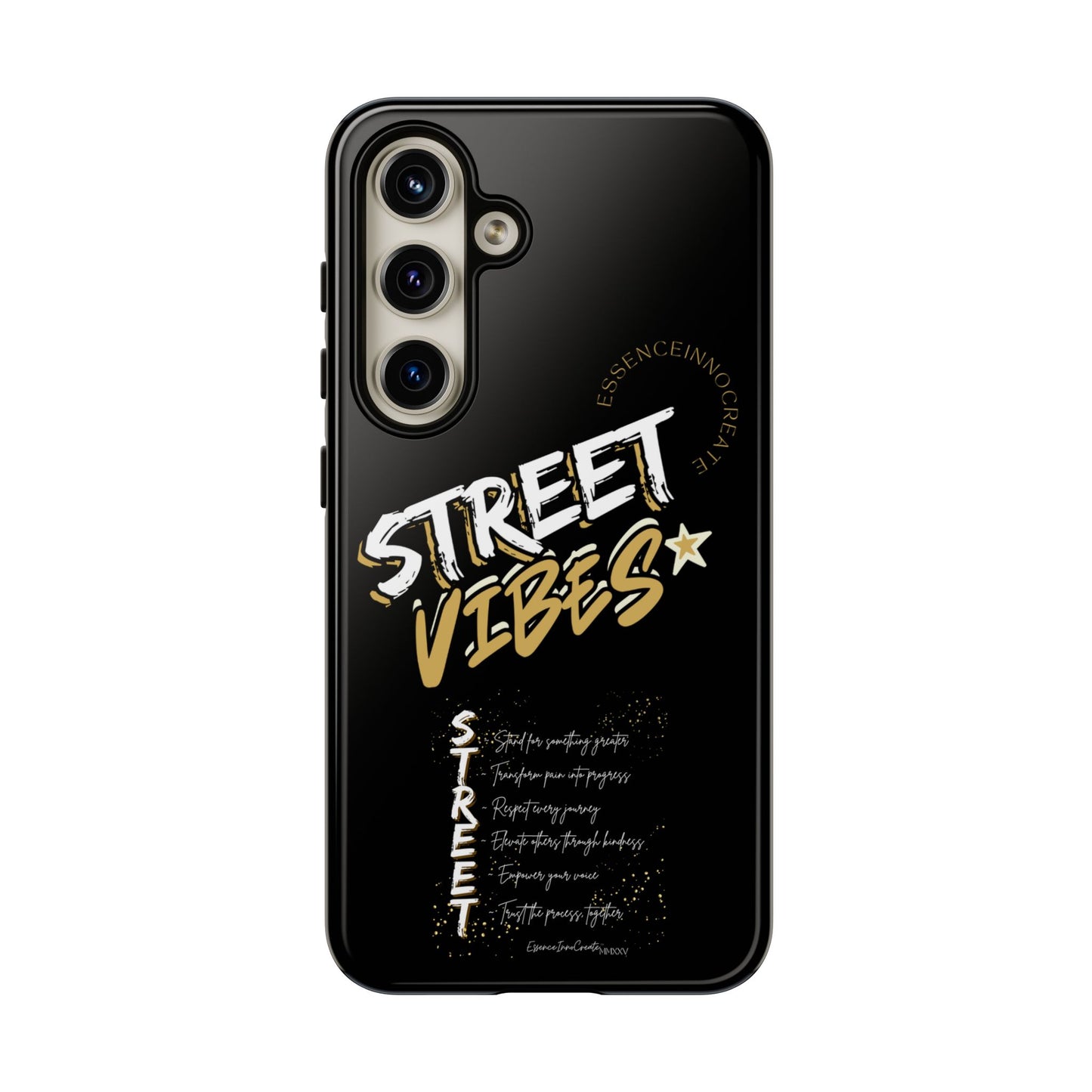 EssenceInnoCreate® Street Vibes Black Phone Case