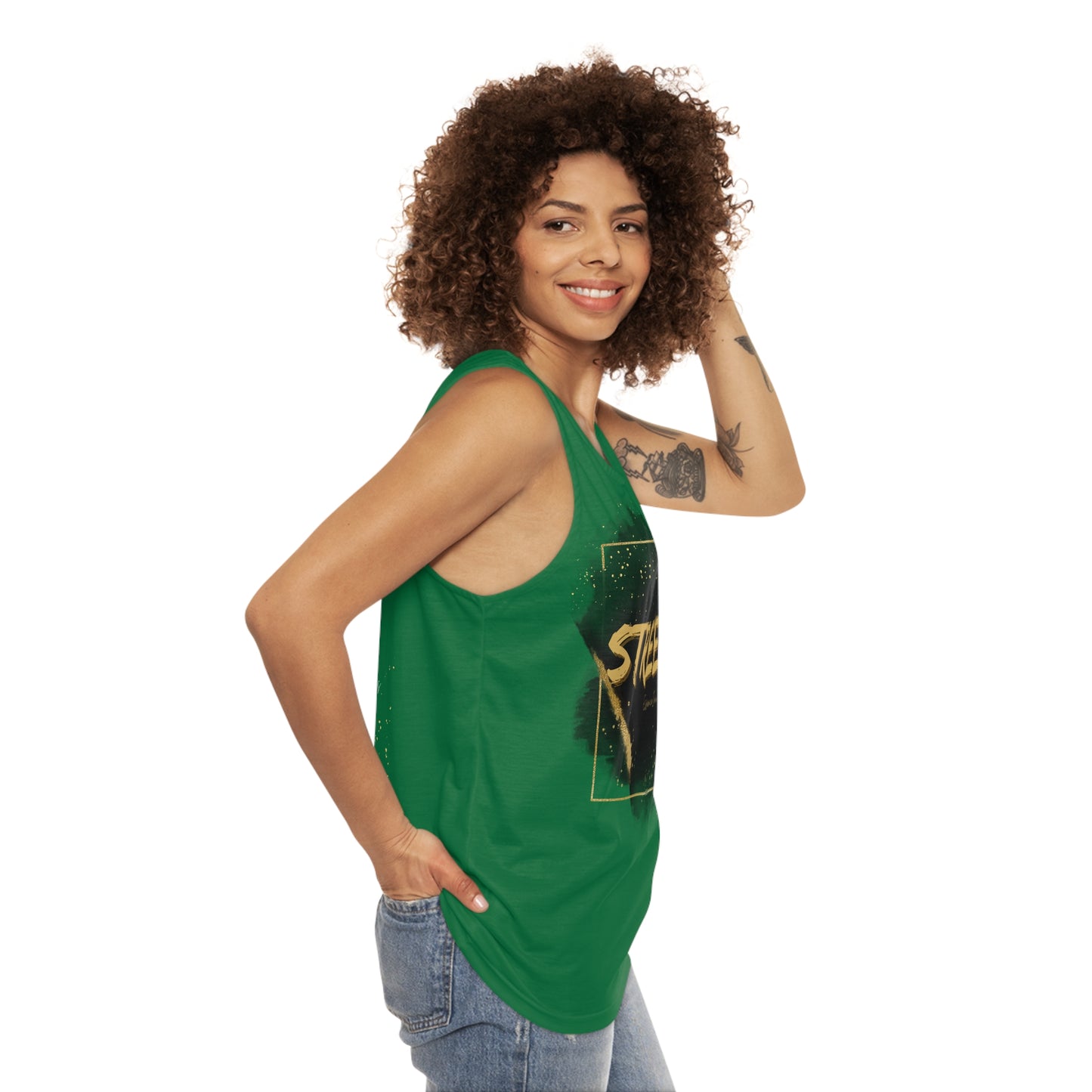 Street Wear Tank XII | EssenceInnoCreate | Dark Green