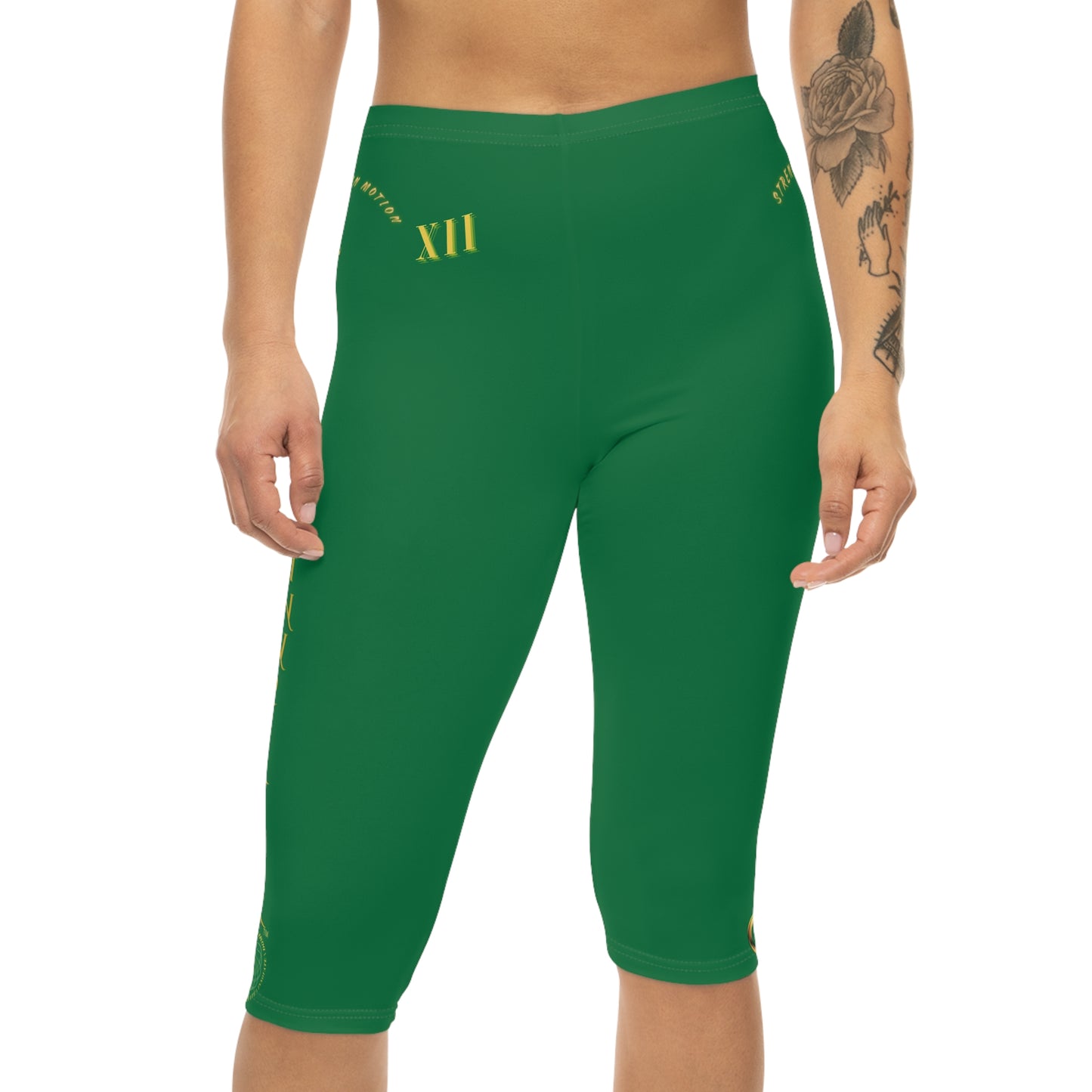 Seek More CL XII | Capri Leggings | EI Sports | Dark Green