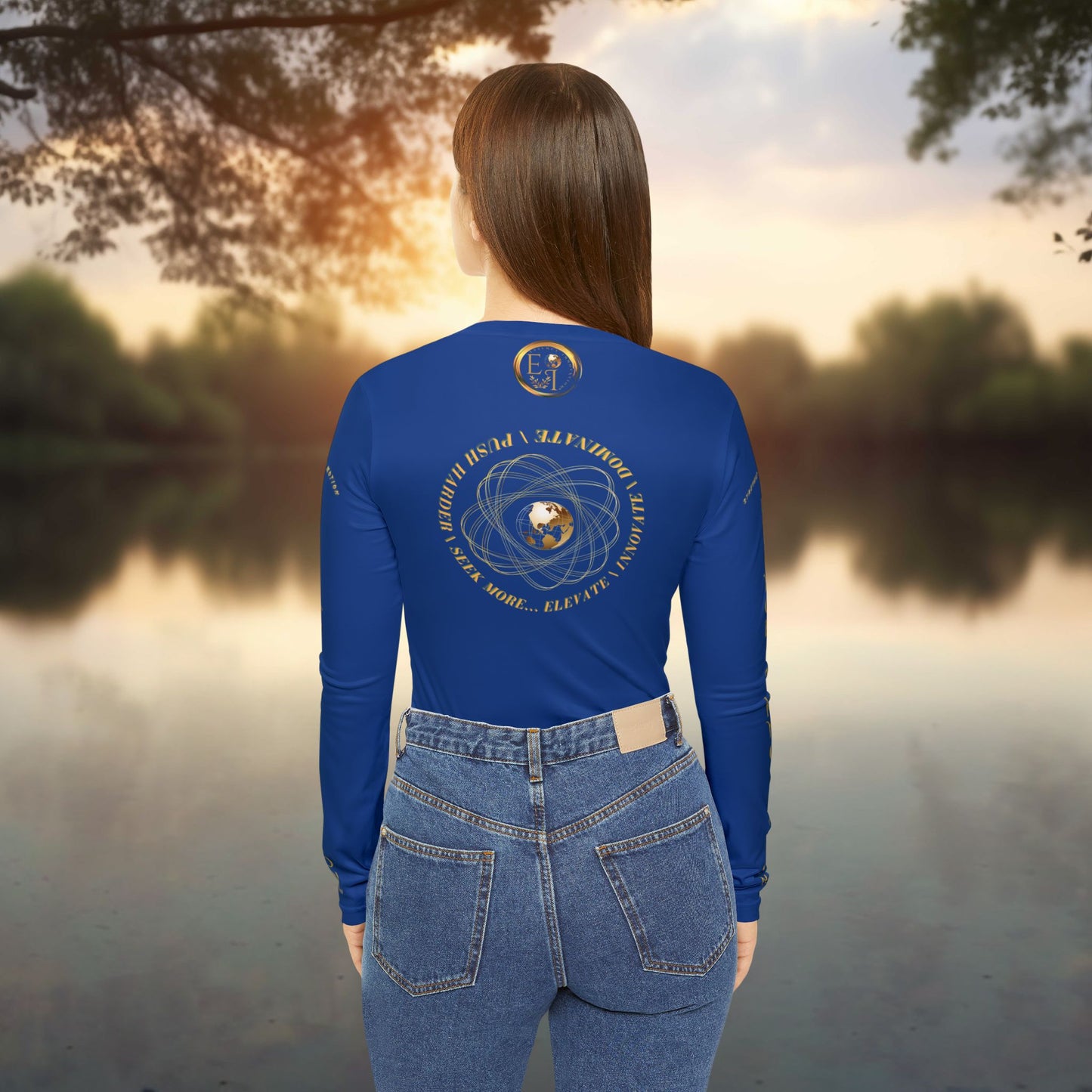 Seek More Performance XIII | EI Sports LS V-Neck | Dark Blue