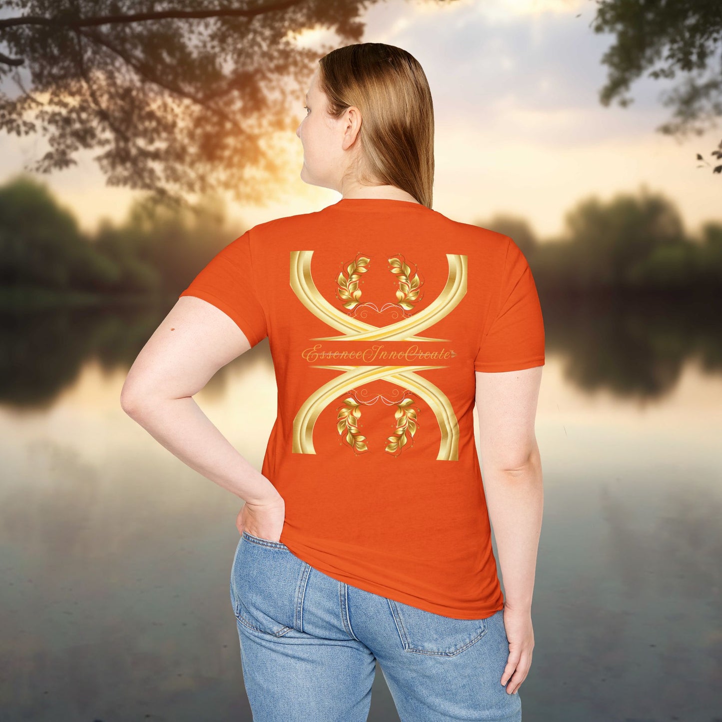 Orange Softstyle Tee | EssenceInnoCreate | Unisex Streetwear