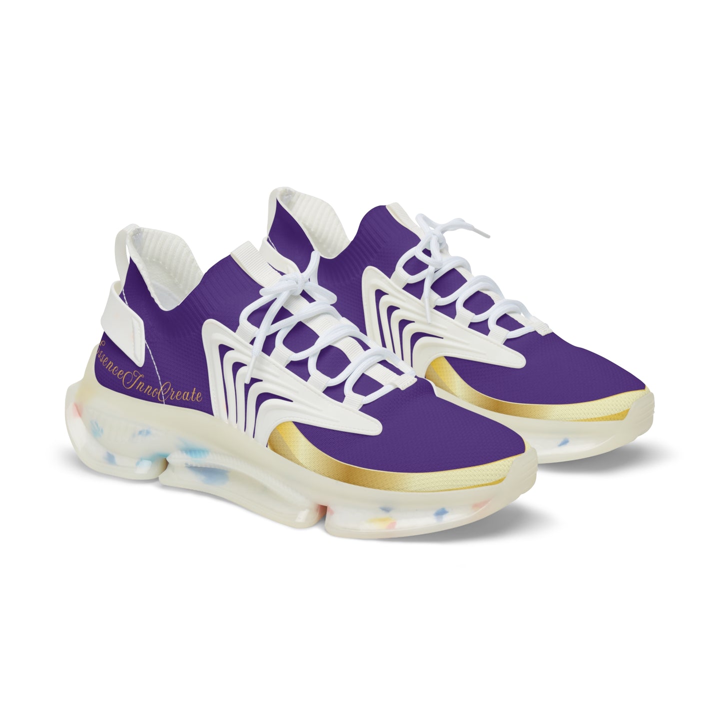 EssenceInnoCreate Purple | Men’s White Trim Mesh Sneakers