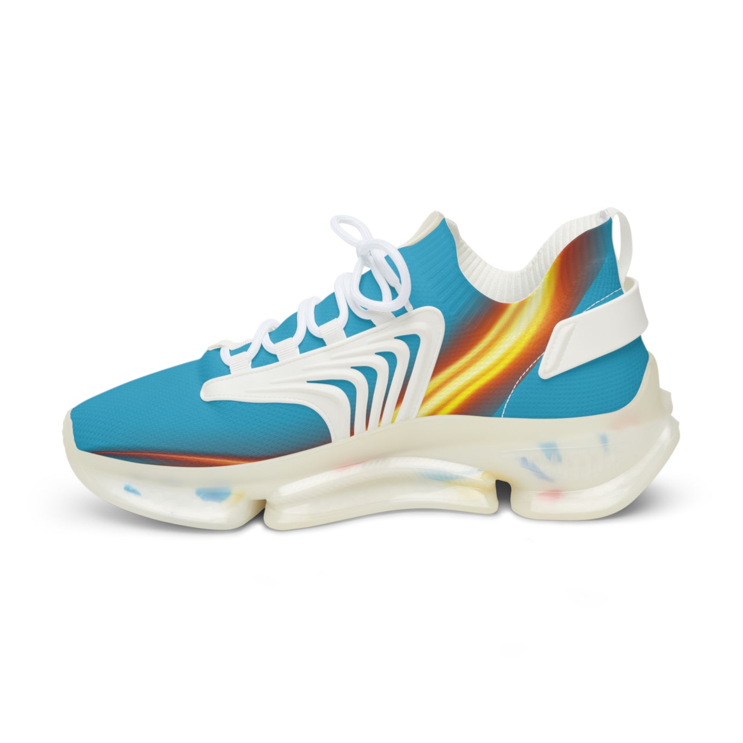 Turquoise Trendsetter Flame | Men’s Performance Sneakers | White Sole