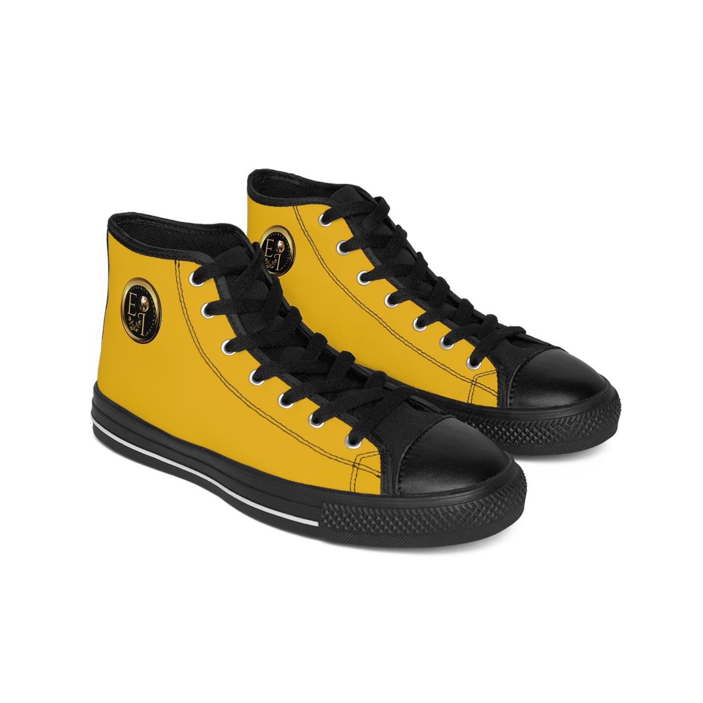 Mens Classic HighTops XXIII | Black Sole | Yellow
