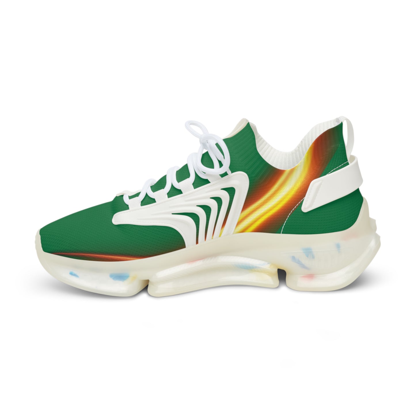 Green Trendsetter Flame | Men’s Performance Sneakers | White Sole