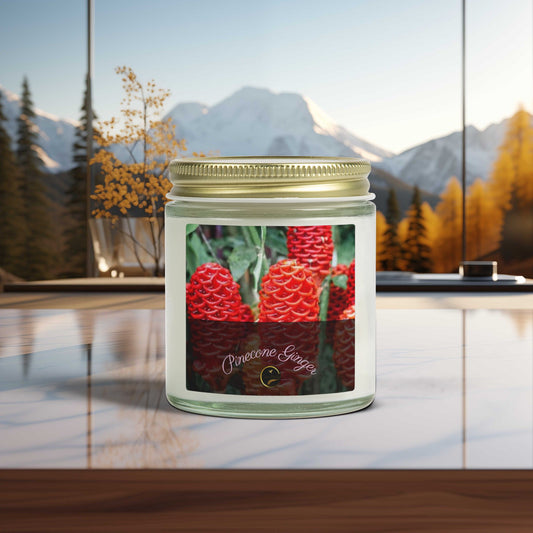 Fragrant Flower | Pinecone Ginger Candle | 4oz and 9oz