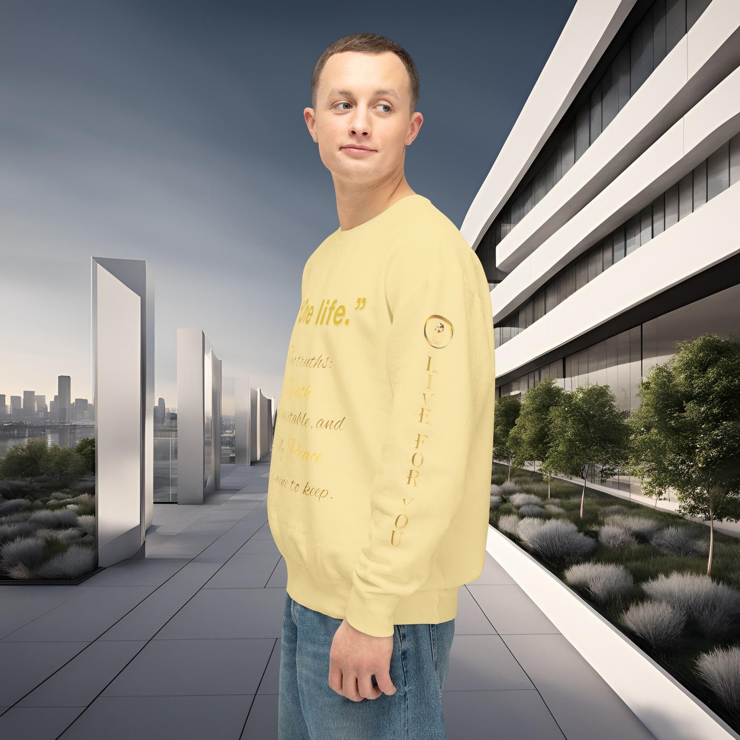 One Life Sweatshirt Butter | The Radiant Edition | EI Apparel