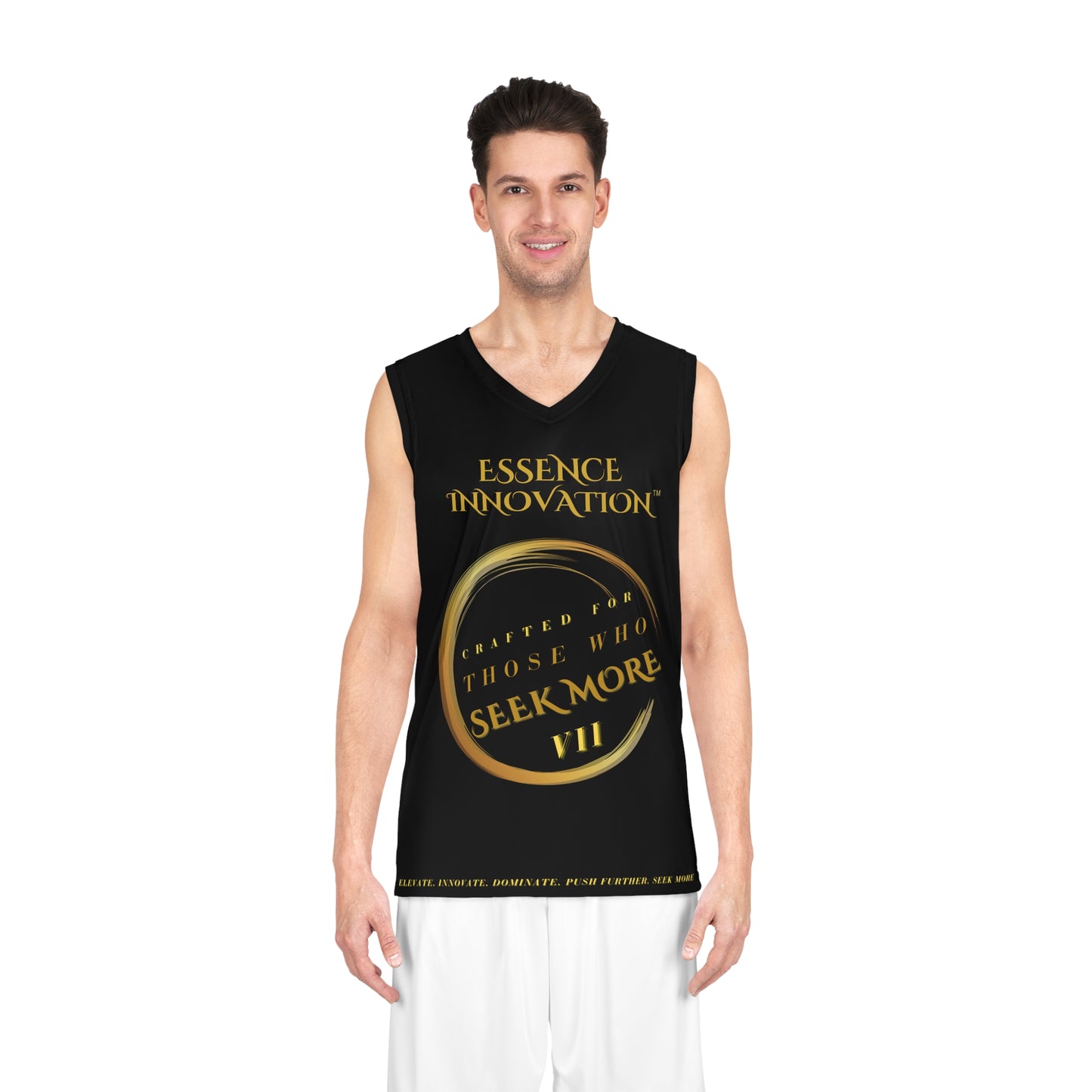 Seek More Dominance VII | EI Sports Basketball Jersey | Black