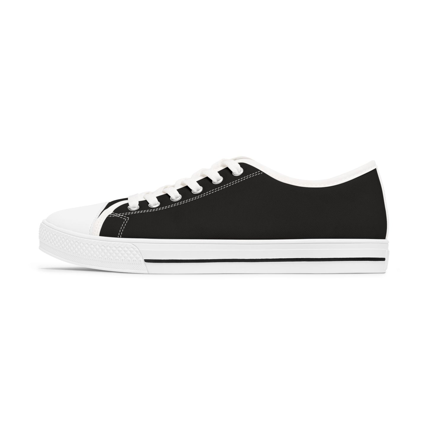 Black and white Essence Innovation sneaker with a logo on a white background