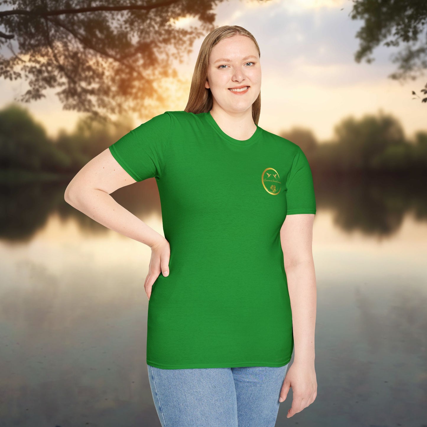 Irish Green Softstyle Tee | EssenceInnoCreate | Unisex Streetwear