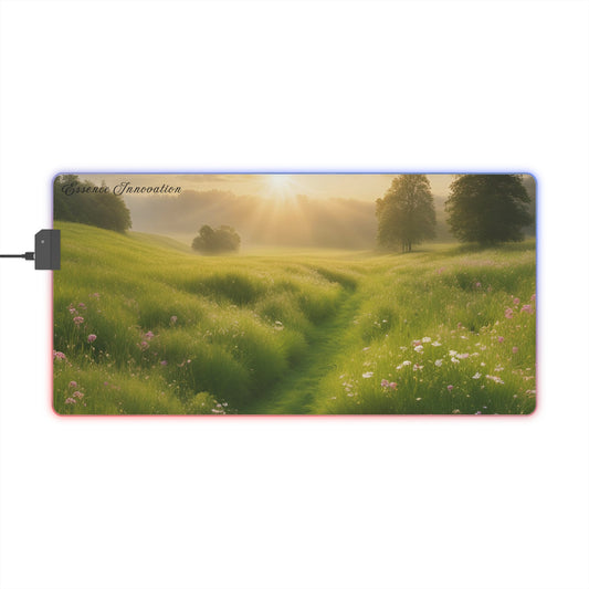Morning Meadow | LED Gaming Mouse Pad | 4 Sizes