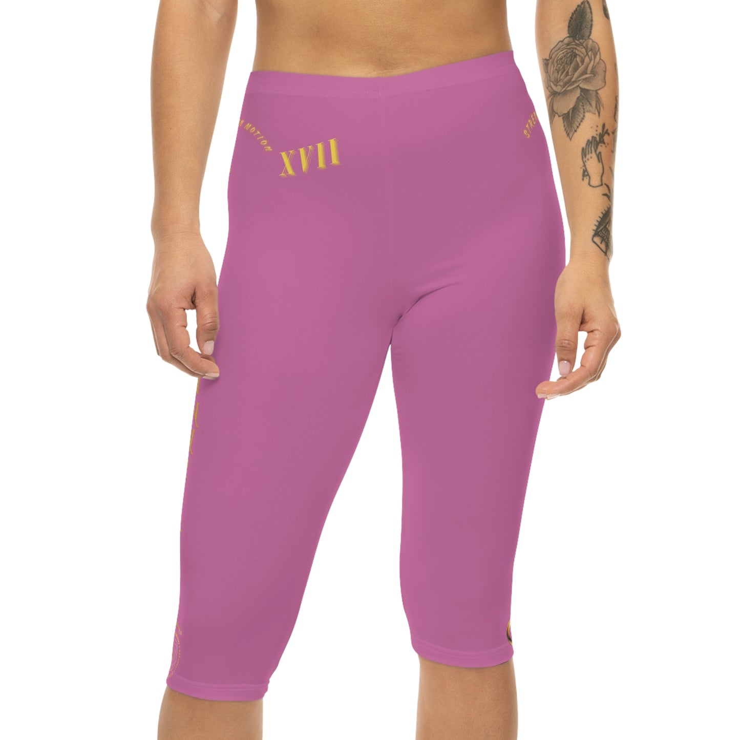 Seek More CL XVII | Capri Leggings | EI Sports | Light Pink