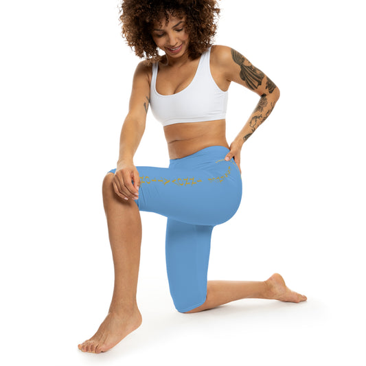 Seek More CL XIV | Capri Leggings | EI Sports | Light Blue