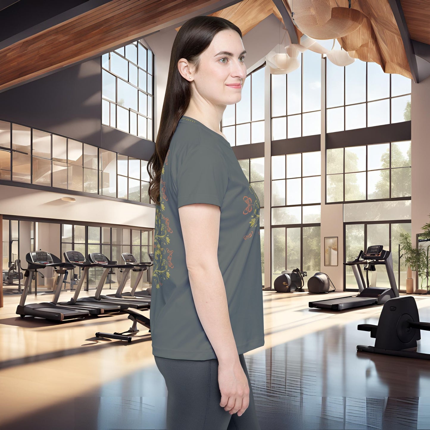 Butterfly Blossom Tee VIII | EssenceInnoCreate | Dark Grey