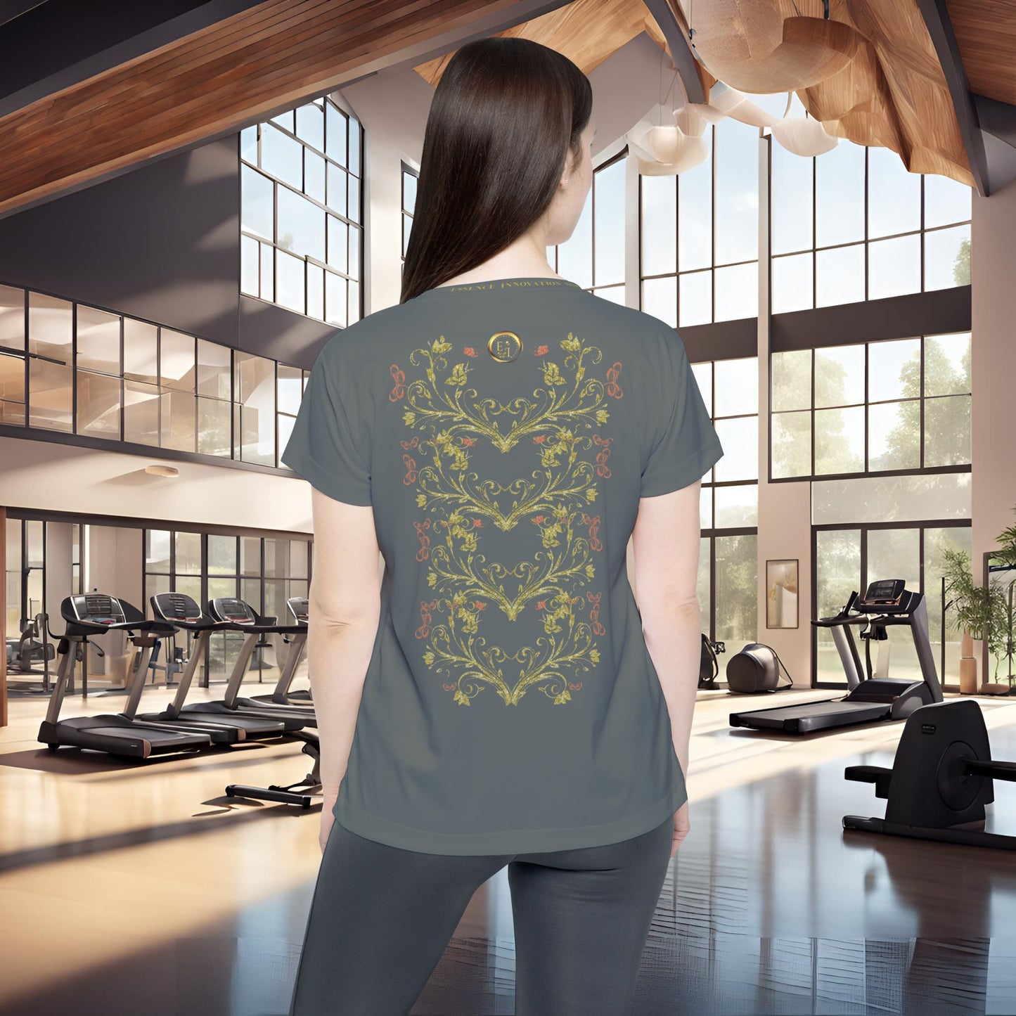 Butterfly Blossom Tee VIII | EssenceInnoCreate | Dark Grey