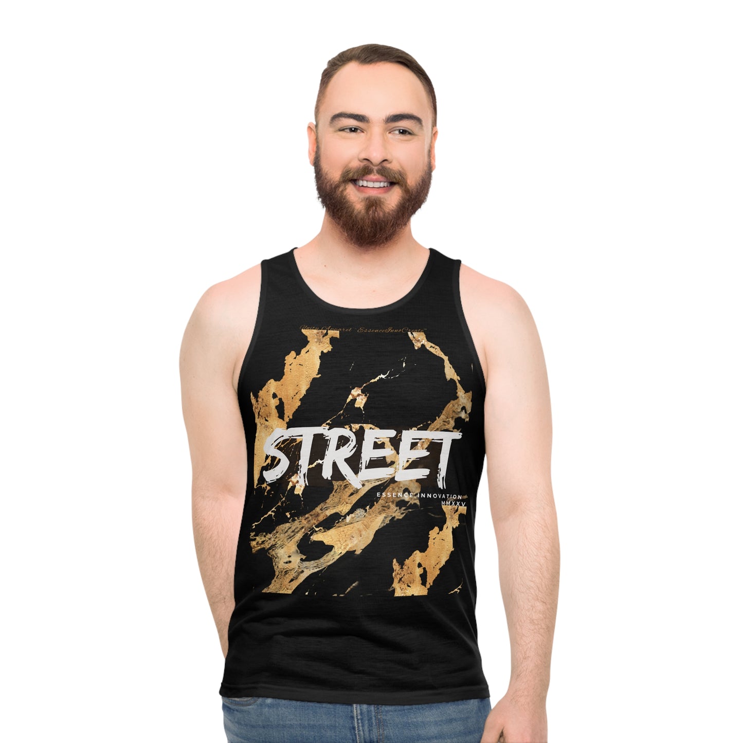 STREET Gold Graffiti VI | Unisex Tank Top | Black