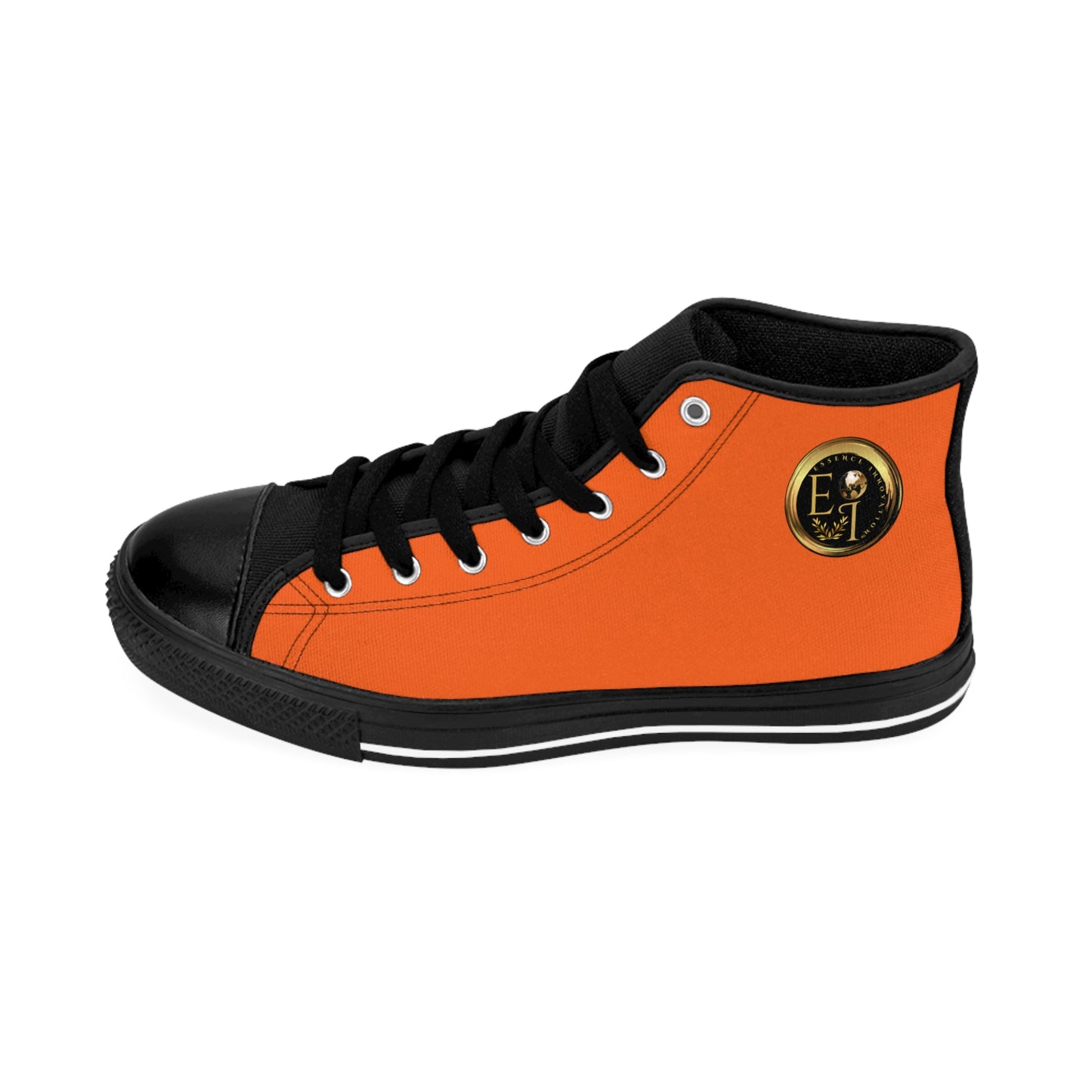 Essence Innovation Mens Streetwear | HighTop Sneakers | Orange