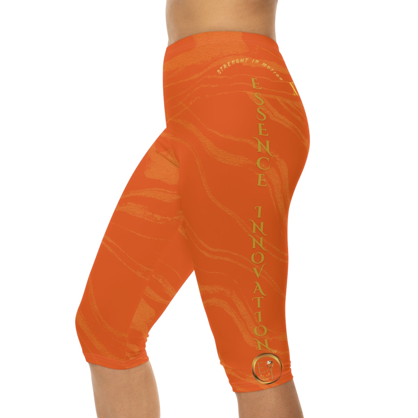Seek More CLS XI | Capri Leggings | EI Sports | Orange