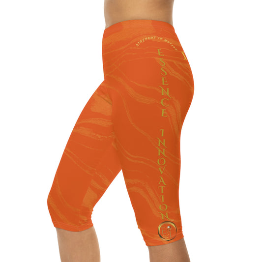 Seek More CLS XI | Capri Leggings | EI Sports | Orange